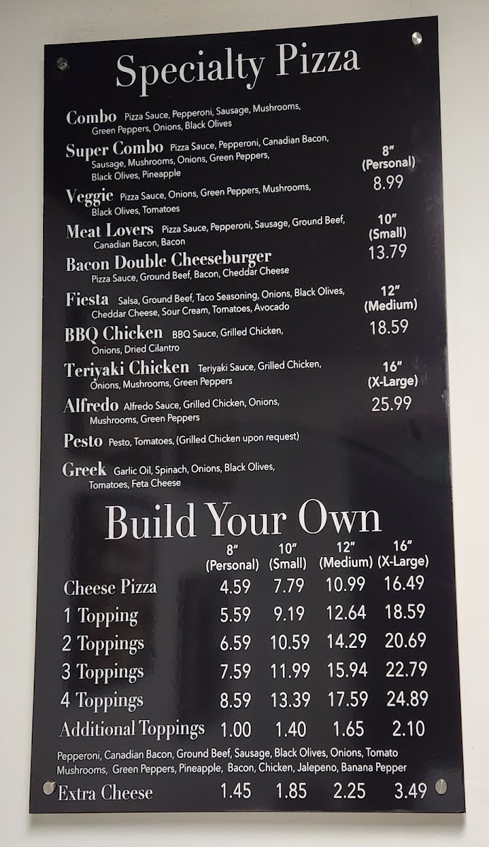 Zubs Pizza & Subs Menu - Image 4